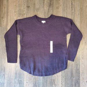 NWT So Womens Purple Sweater Sz M